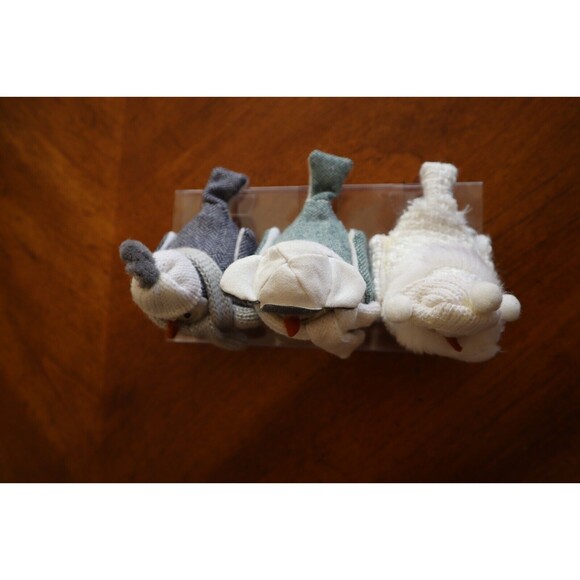 2018 Target Wondershop Mini Miniature Small Winter Bird Figures Boxed SET OF 3 - Picture 7 of 14